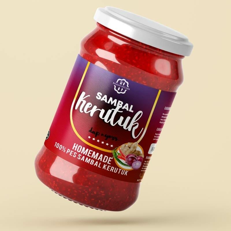 Label Design Sambal Kerutuk