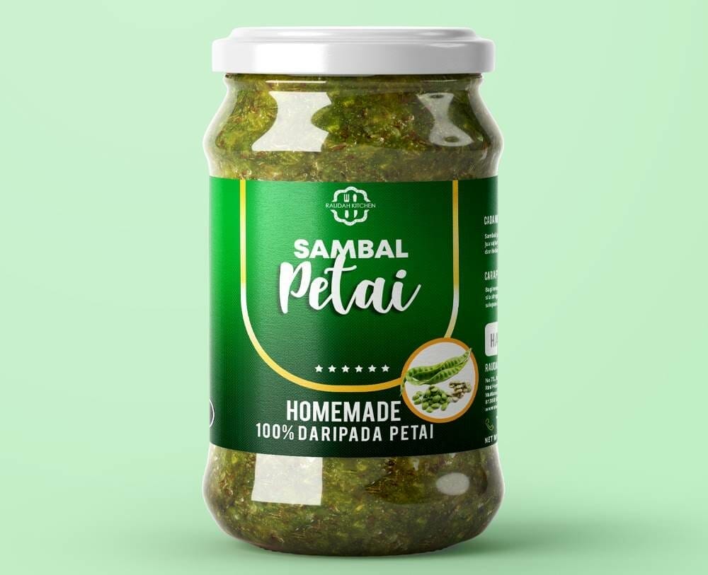 Label Design Sambal Petai