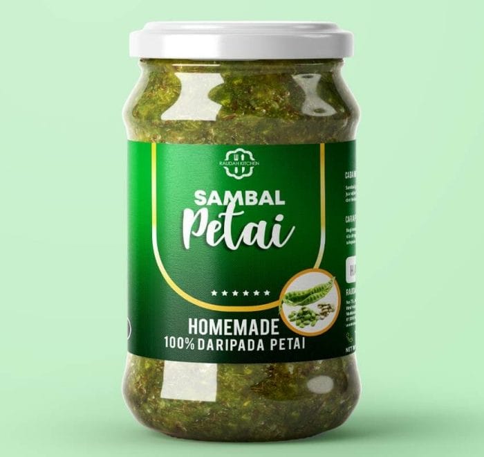 Label Design Sambal Petai