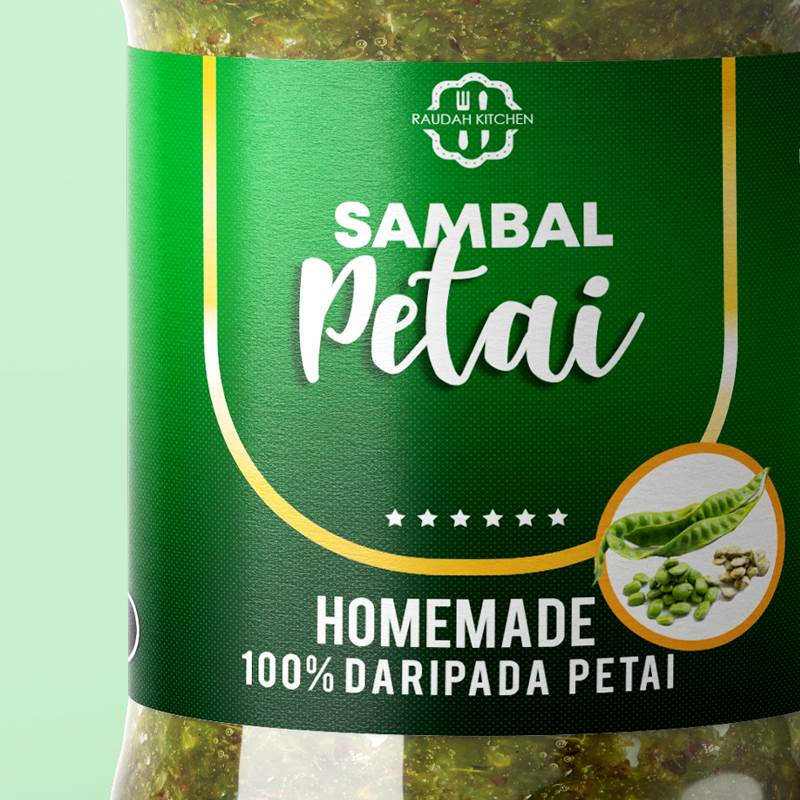 Label Design Sambal Petai