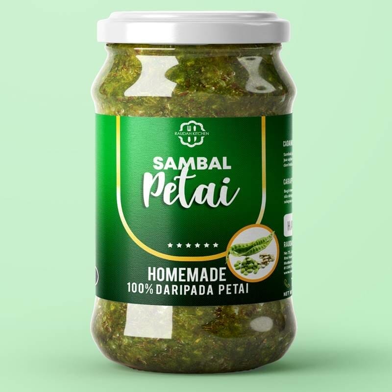 Label Design Sambal Petai