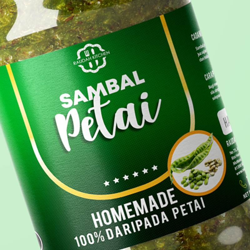 Label Design Sambal Petai