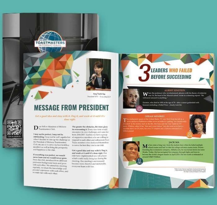 Rekaan Majalah Malacca Toastmaster Club