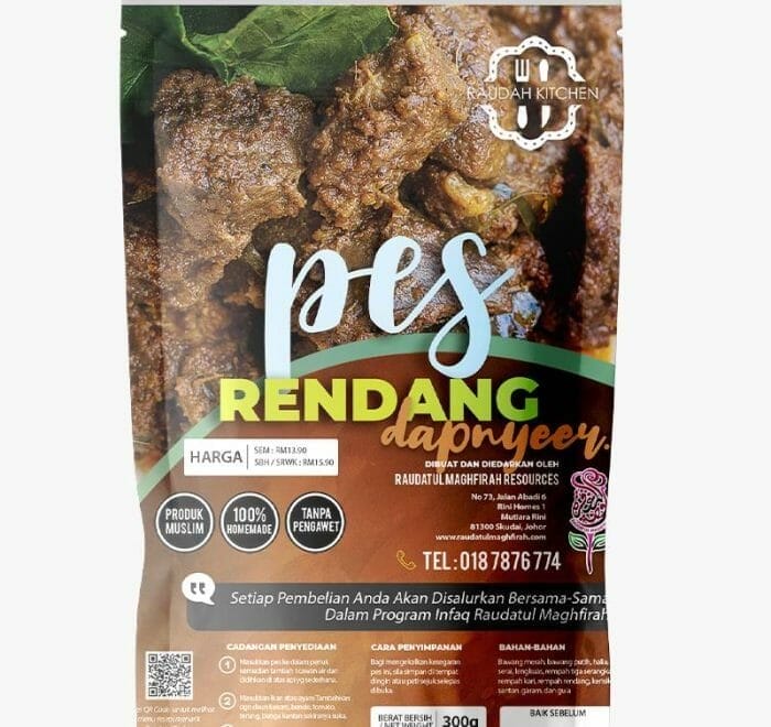 Label Design Pes Rendang